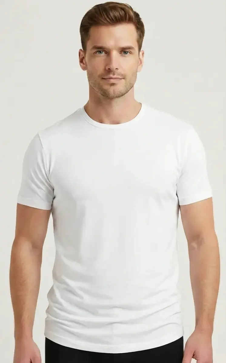 Beeren 6-Pack - Heren T-shirts Extra lang Wit - zwart - ondershirt korte mouw - voordeelverpakking Beeren 6-Pack - Heren T-shirts Extra lang Wit - zwart - ondershirt korte mouw - voordeelverpakking