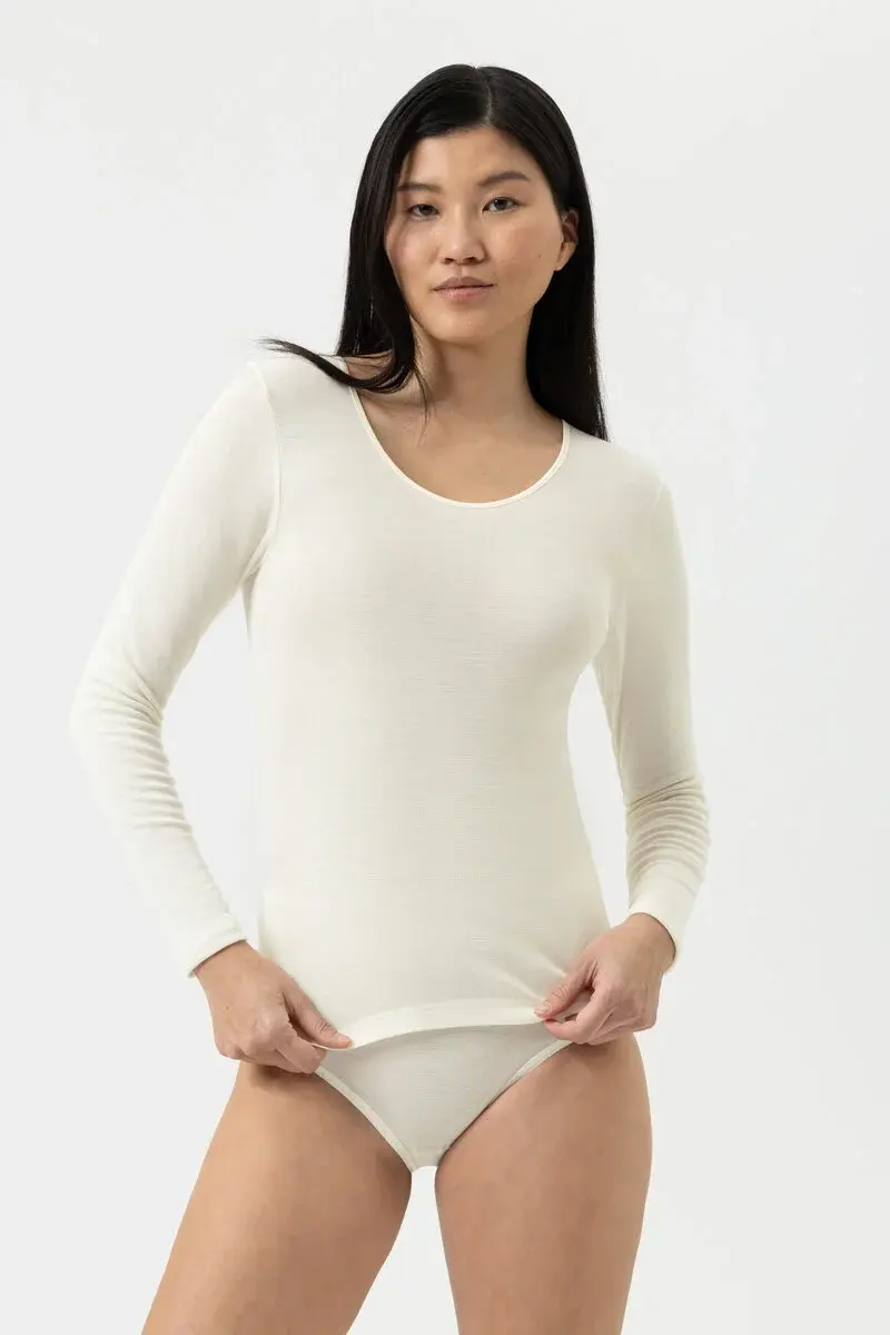 Mey dames thermo shirt Wol - Spencer - Lange mouw - Wollen thermo dames ondershirt ronde hals Mey dames thermo shirt Wol - Spencer - Lange mouw - Wollen thermo dames ondershirt ronde hals