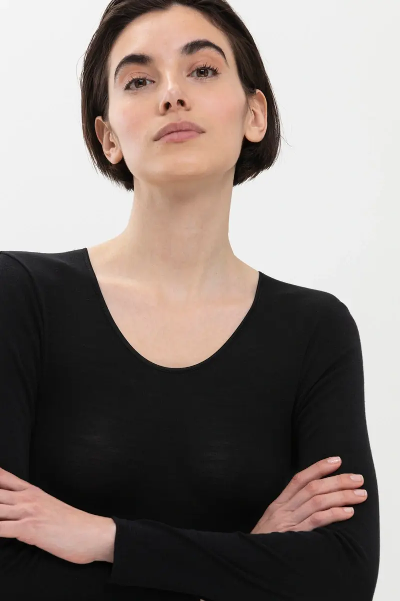 Mey dames thermo shirt Wol - Spencer - Lange mouw - Wollen thermo dames ondershirt ronde hals Mey dames thermo shirt Wol - Spencer - Lange mouw - Wollen thermo dames ondershirt ronde hals