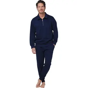 Pastunette heren Huispak - Zipper - Donkerblauw