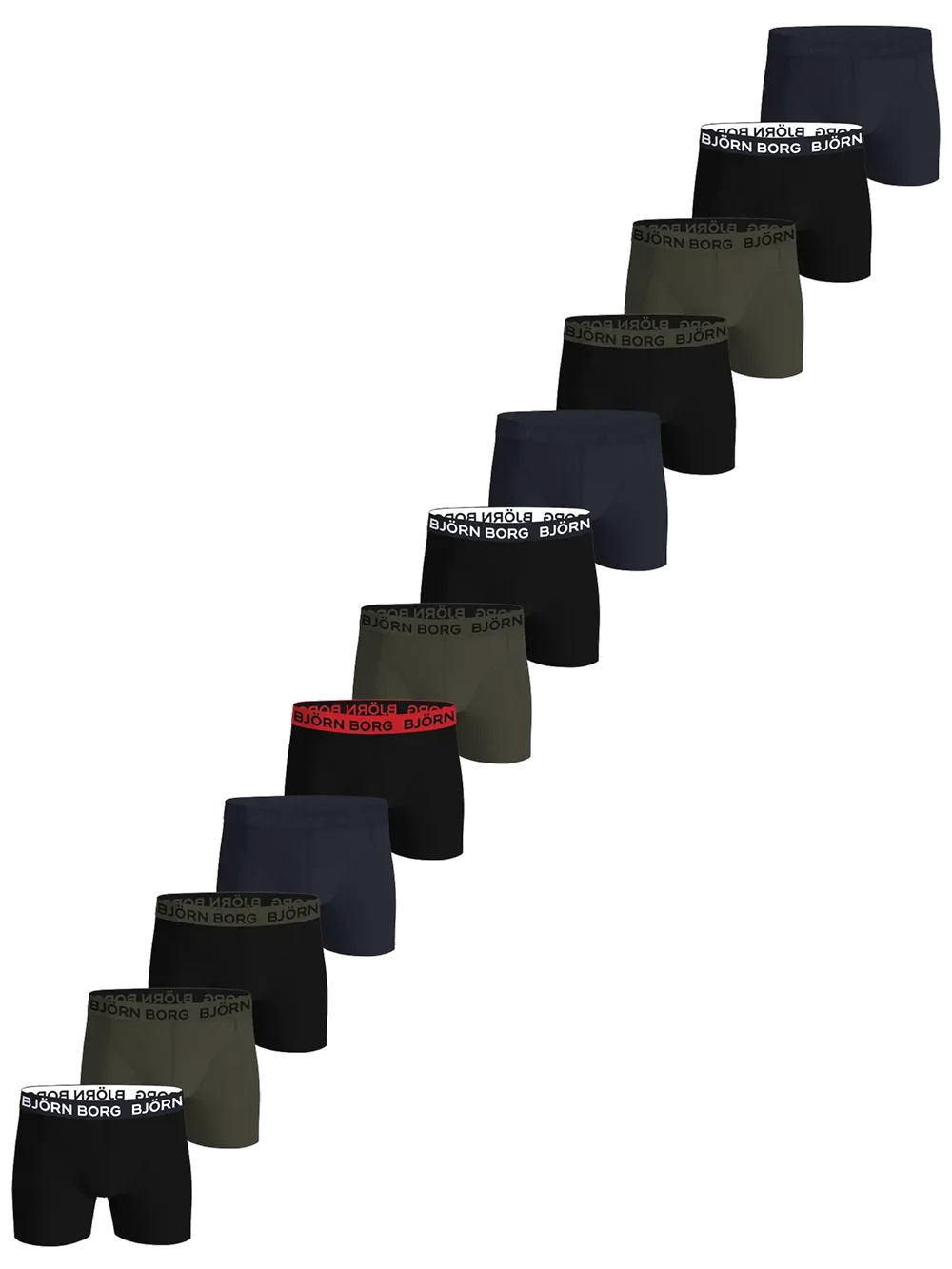 Bjorn Borg 12-pack heren boxershort-Cotton Stretch - Combi