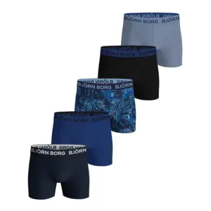 Bjorn Borg 5-Pack jongens boxershorts - Cotton stretch - Zwarte katoenen jongens onderbroeken