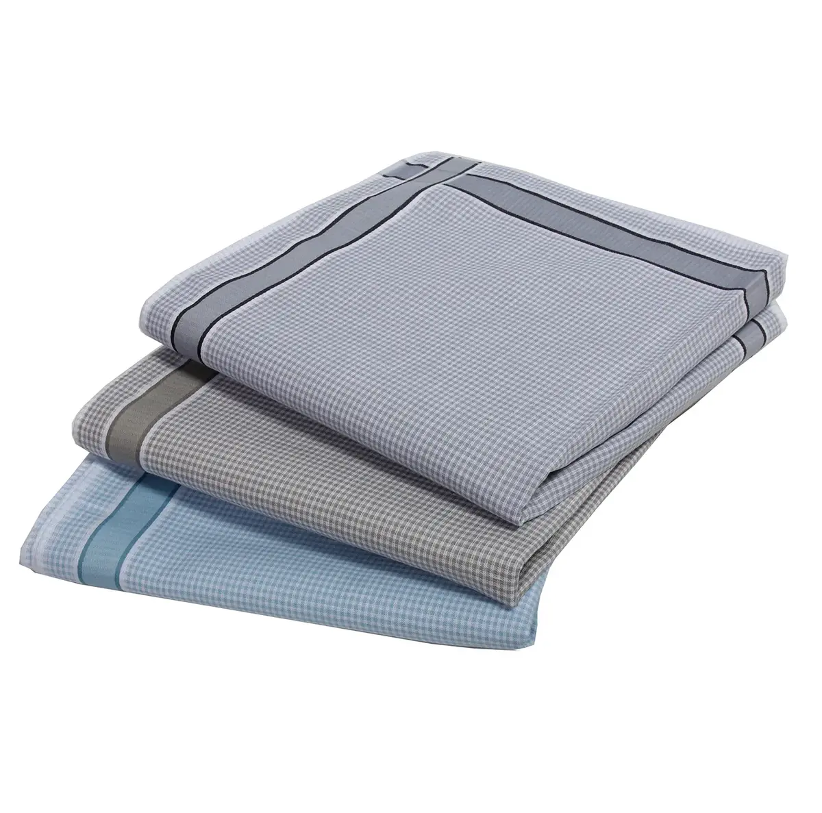 Tiseco 12 stuks Heren zakdoeken - Checkmate - Katoenen stoffen zakdoeken multipack