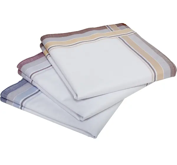 Tiseco 12 stuks Heren zakdoeken - dikke kwaliteit -1202