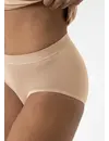 Mey Emotion - dames taille slip viscose - Comfortabele hoge dames onderbroek - Katoenen kruisje