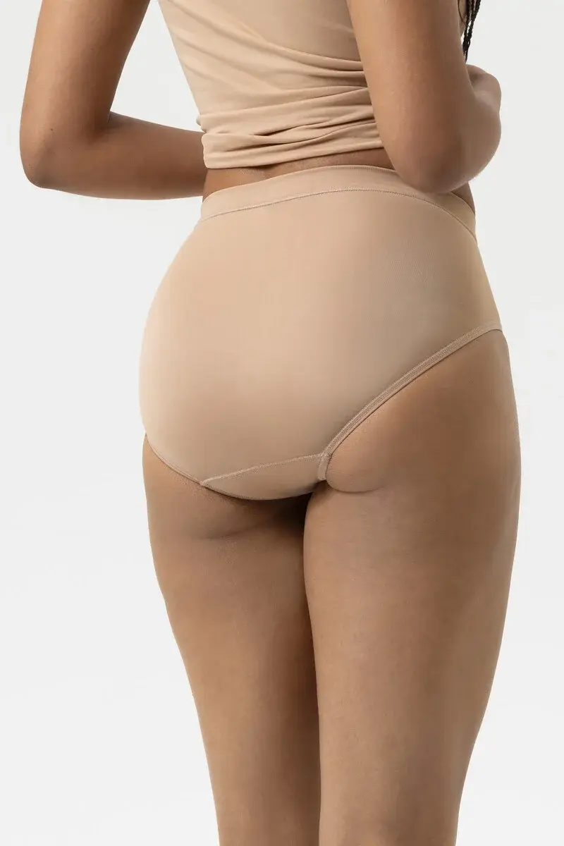 Mey Emotion - dames taille slip viscose - Comfortabele hoge dames onderbroek - Katoenen kruisje