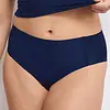 Sloggi Zero Feel taille slip dames 2.0 - High waist - Hoge naadloze dames onderbroek - Katoenen kruisje - Schijnt niet door - Zwart - Huidskleur - Donkerblauw
