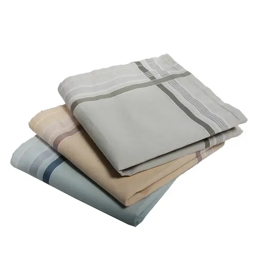 Swan 12 stuks Heren zakdoeken brede zoom Swan 12 stuks Heren zakdoeken brede zoom