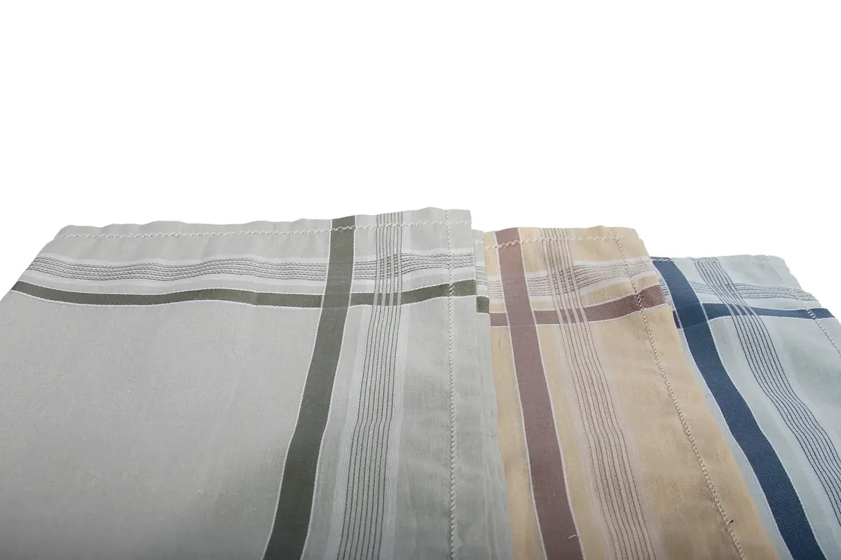 Swan 12 stuks Heren zakdoeken brede zoom