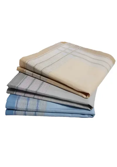 Tiseco 12 stuks Heren zakdoeken - Happy Stripe