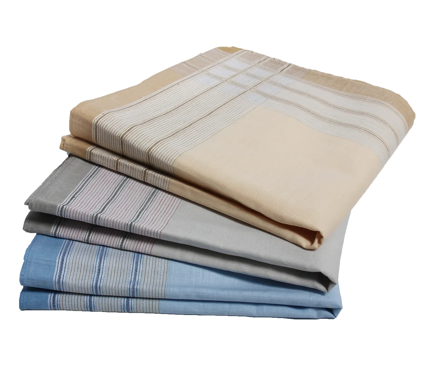 Tiseco 12 stuks Heren zakdoeken - Happy Stripe