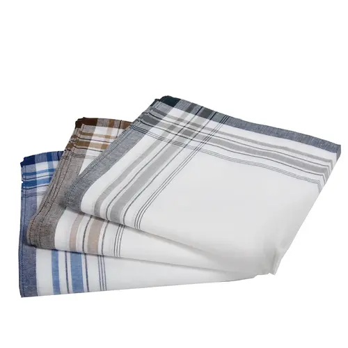 Tiseco12 stuks heren zakdoeken - White Summer 40x40 cm Tiseco12 stuks heren zakdoeken - White Summer 40x40 cm