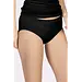 Nina von C dames Heupslip biologisch katoen - Zwart en wit dames midi slip - katoenen ondergoed dames - Zwart