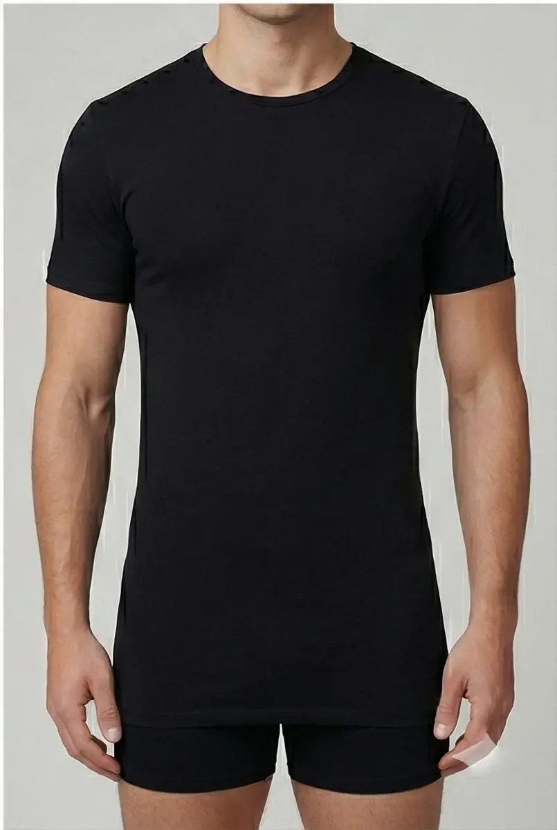 Beeren Extra lang heren T-shirt korte mouw - Ondershirt heren - wit en zwarte t-shirts