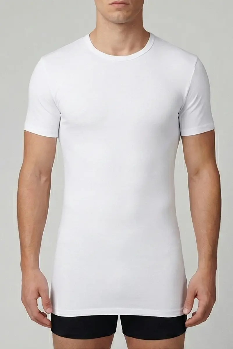 Beeren Extra lang heren T-shirt korte mouw - Ondershirt heren - wit en zwarte t-shirts Beeren Extra lang heren T-shirt korte mouw - Ondershirt heren - wit en zwarte t-shirts