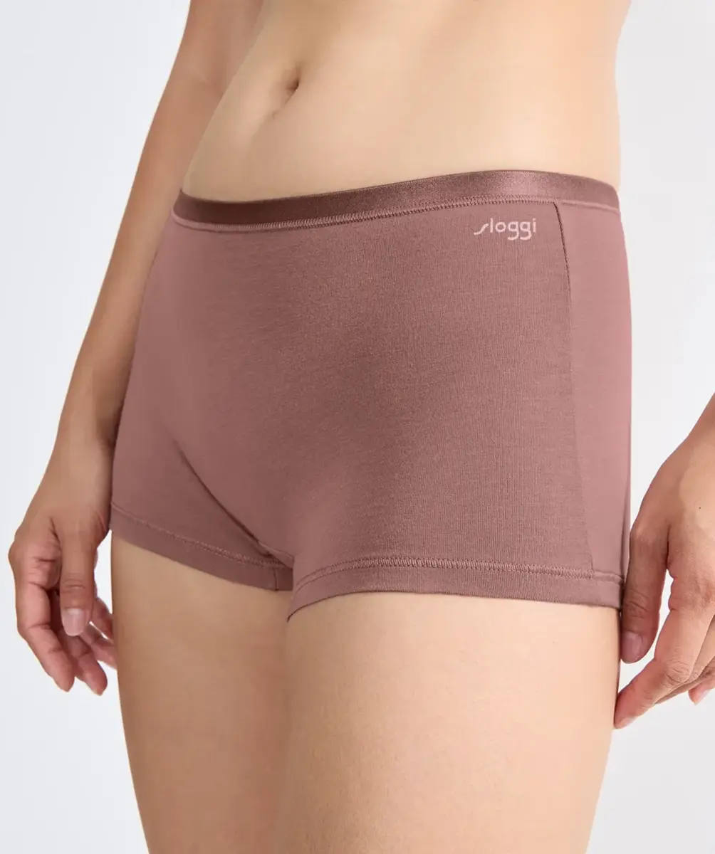 Sloggi 3-pack dames Go shorts - Daily biologisch katoenen boxershorts - Sloggi Dames onderbroeken