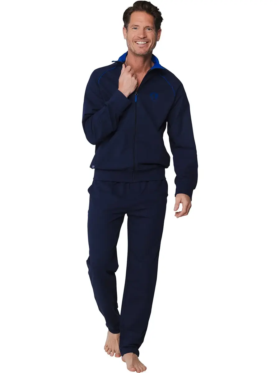 Pastunette tricot heren Huispak - Dark Blue - Katoen