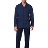 Pastunette Heren Pyjama katoen met knoopsluiting - Donkerblauw