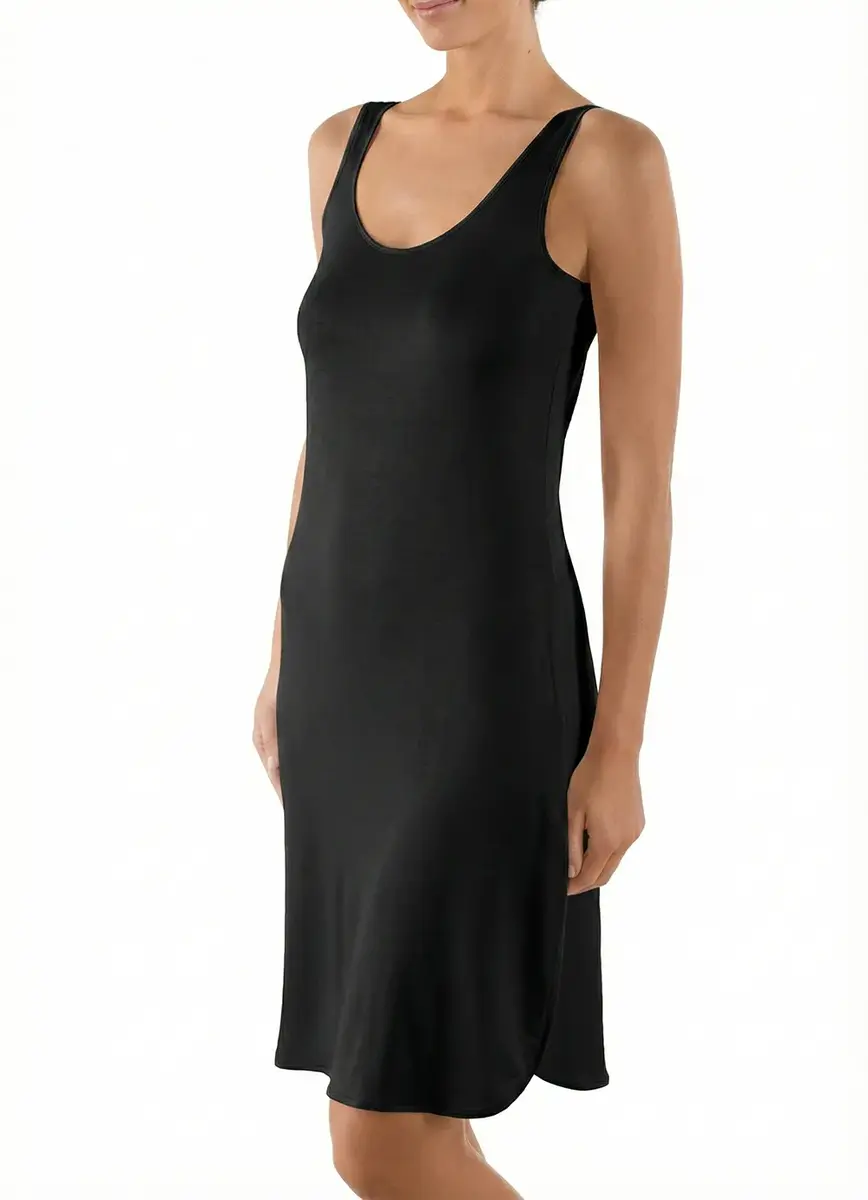 Nina von C onderjurk lang 100CM - Neglige - Anti statisch - Zwart, wit, champagne, beige