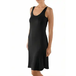 Nina von C onderjurk lang 100CM - Neglige - Anti statisch - Zwart, wit, champagne, beige