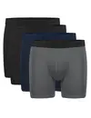Ten Cate 4-Pack Bamboe Heren Long boxershorts - 32389 - Mannen onderbroek met lange pijpjes - Tegen schurende benen