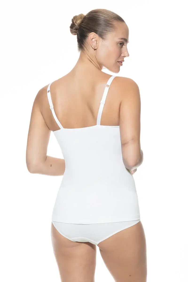 Mey  BH hemdje met beugel - Bra top Joan - Viscose bh en hemd in een zonder vulling - Wit - Zwart - Copy