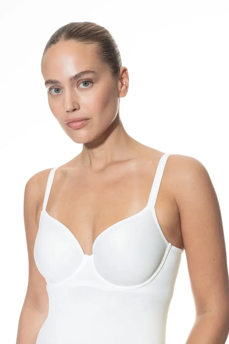 Mey  BH hemdje met beugel - Bra top Joan - Viscose bh en hemd in een zonder vulling - Wit - Zwart - Copy