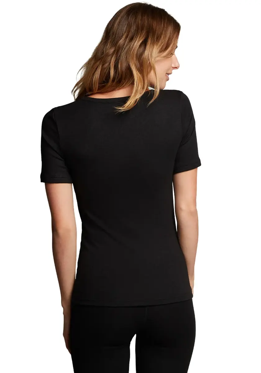 Ten Cate thermo shirt dames korte mouw - Warm thermo ondergoed dames - Diepe hals Ten Cate thermo shirt dames korte mouw - Warm thermo ondergoed dames - Diepe hals