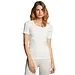 Ten Cate thermo shirt dames korte mouw - Warm thermo ondergoed dames - Diepe hals - Wit