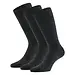 Apollo 3-paar merino wollen diabetes sokken - niet knellende boord - Antraciet