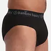 Bamboo Basics 3-pak heren slips - James - Zwart bamboe heren slip met elastische band