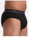 Bamboo Basics 3-pak heren slips - James - Zwart bamboe heren slip met elastische band