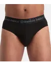 Bamboo Basics 3-pak heren slips - James - Zwart bamboe heren slip met elastische band