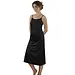 Nina von C onderjurk extra lang 120CM - Viscose Antistatische neglige - Zwart