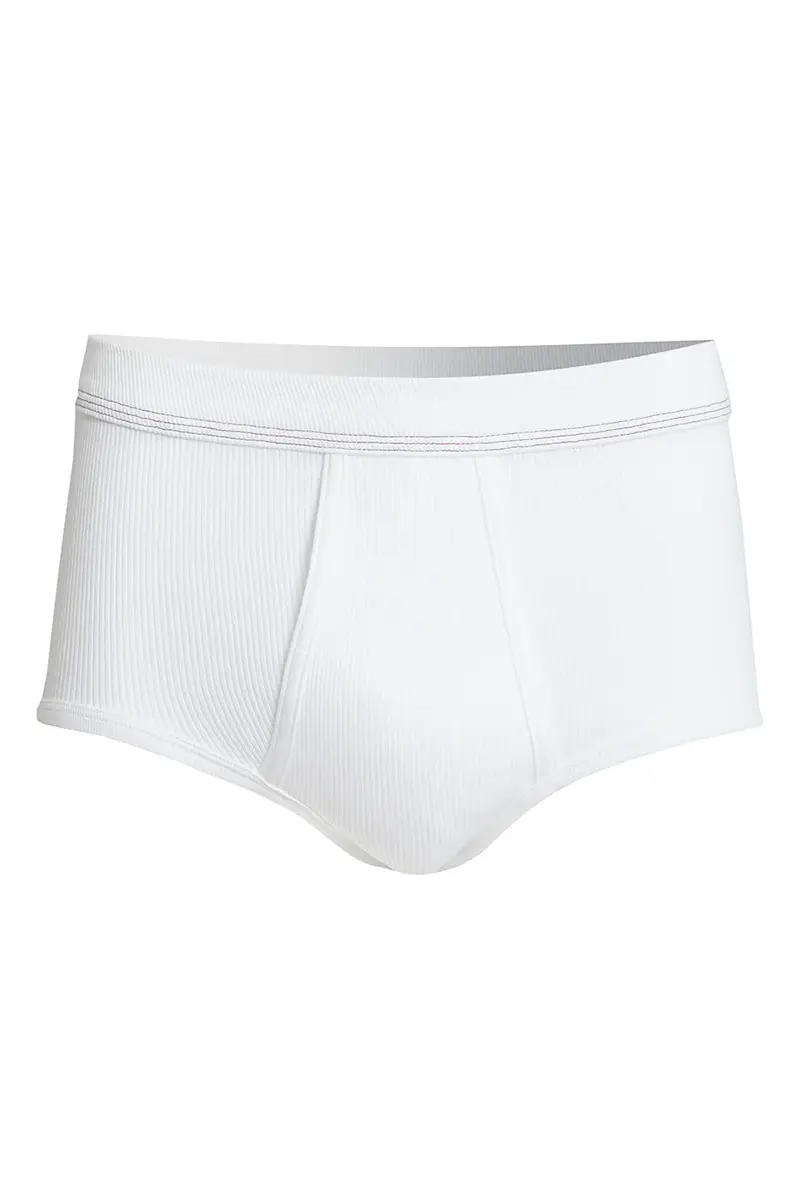 Conta heren tailleslip met gulp - Rib - Met sluiting - Heren onderbroek - 100% katoen wit mannen ondergoed Conta heren tailleslip met gulp - Rib - Met sluiting - Heren onderbroek - 100% katoen wit mannen ondergoed