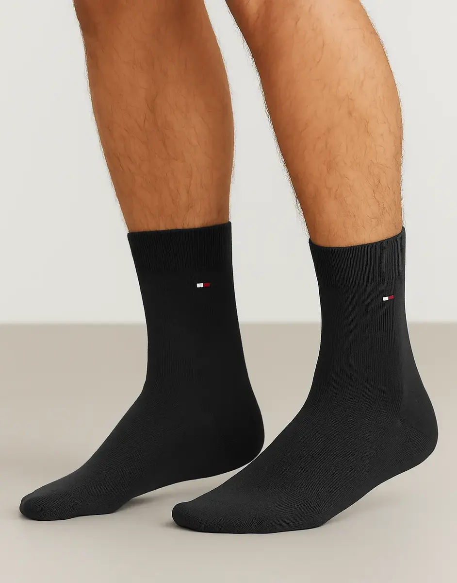 Tommy Hilfiger 2-pack sokken - Hoge Heren viscose sokken Tommy Hilfiger 2-pack sokken - Hoge Heren viscose sokken