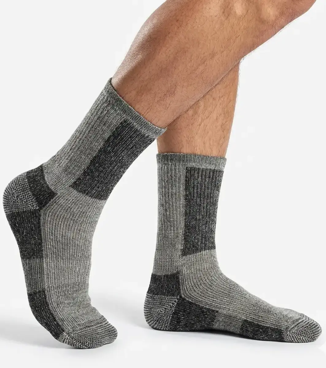 Basset dikke merino wollen thermosokken - Stevige warme wollen sokken - warme sokken dames en heren