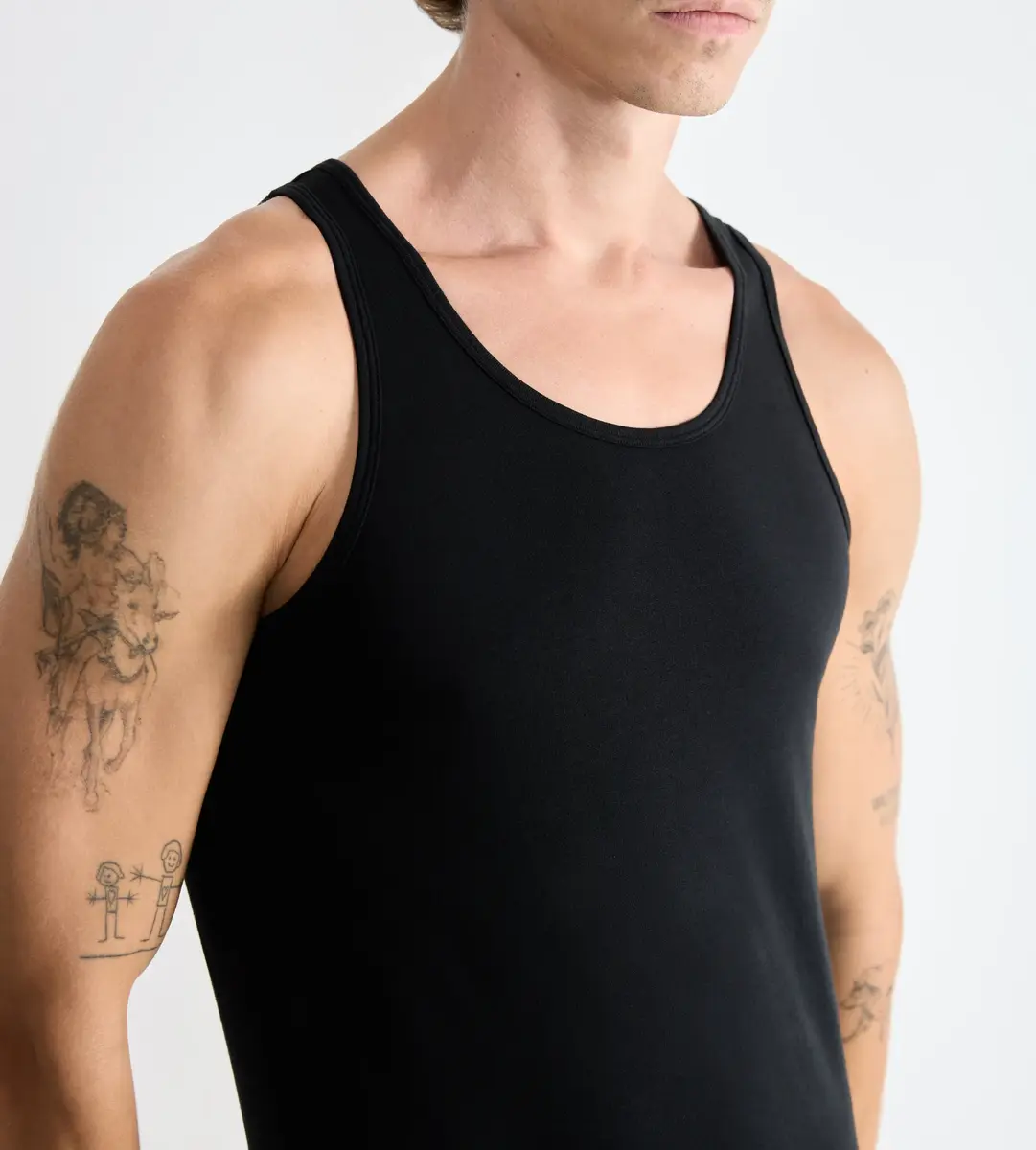 Sloggi 2-pack heren hemden - Tanktop GO Abc - Katoenen Mannen onderhemden - singlets - Hemden heren