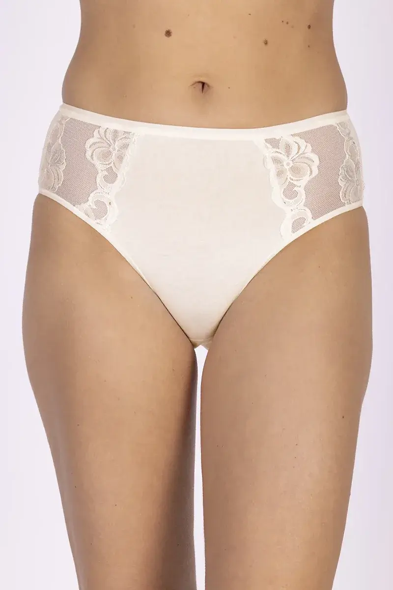 Nina von C kanten dames heup slip - Biologisch katoen - Duurzaam katoenen dames onderbroek