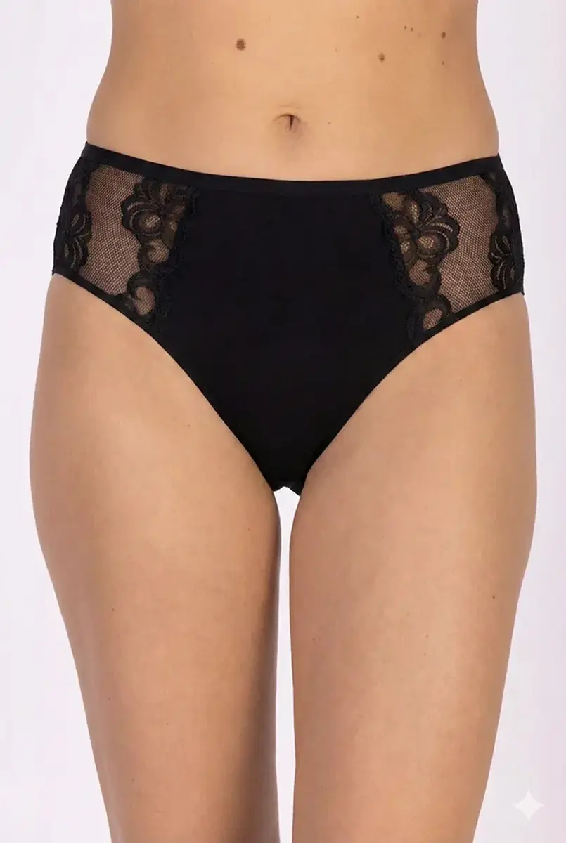 Nina von C kanten dames heup slip - Biologisch katoen - Duurzaam katoenen dames onderbroek