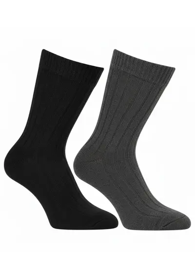 Boru Bamboo lamswollen sokken 2-pak Boru Bamboo lamswollen sokken 2-pak