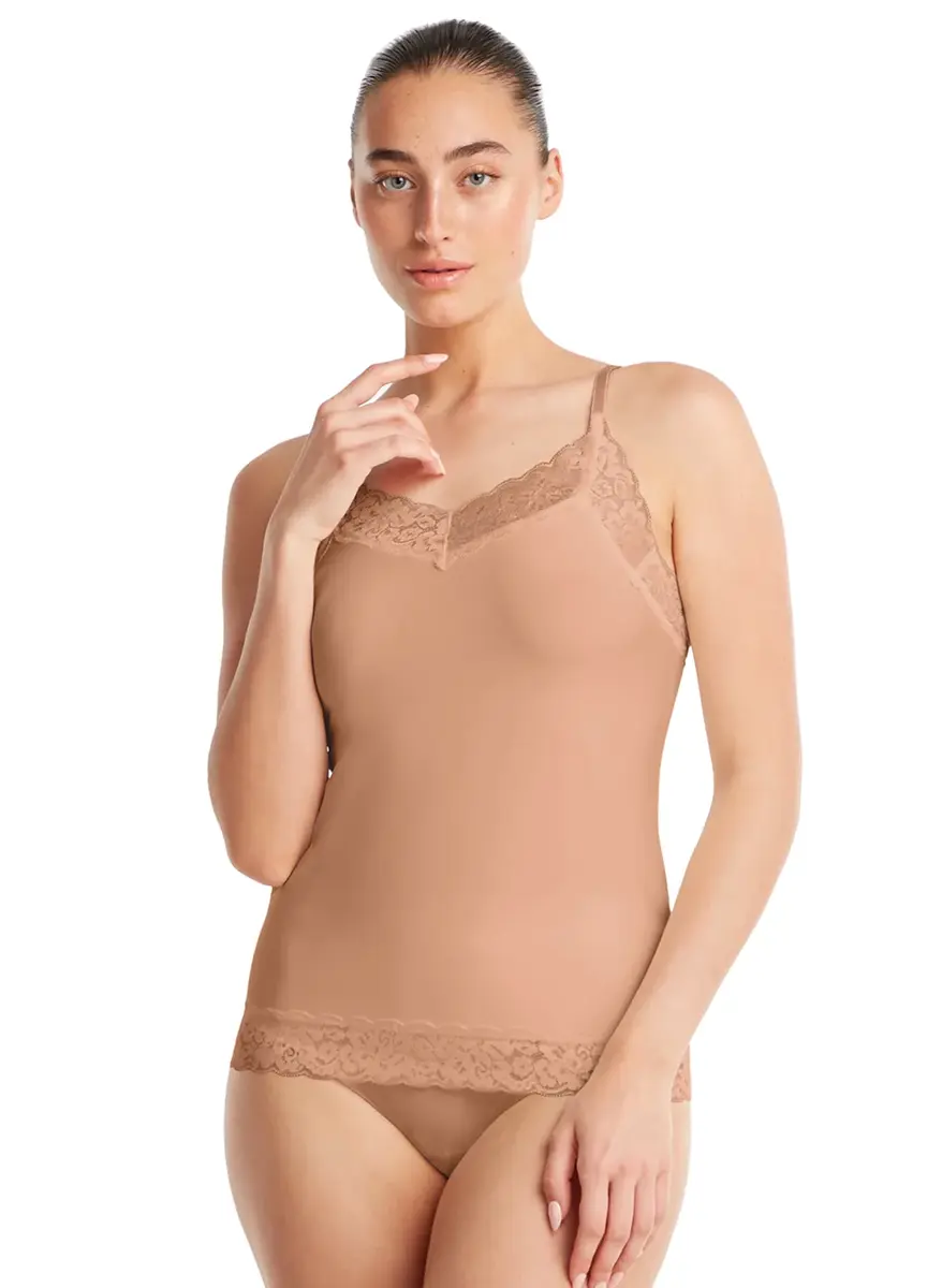 Ten Cate 31912 Secrets dames hemd kant - Spaghetti bandjes - Kanten Naadloos dames hemd microfiber - lingerie top Ten Cate 31912 Secrets dames hemd kant - Spaghetti bandjes - Kanten Naadloos dames hemd microfiber - lingerie top