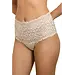 Nina von C kanten dames Taille Slip - Millefleurs - Luxe Hoge maxi slip met kant - Viscose &  modal - Champagne