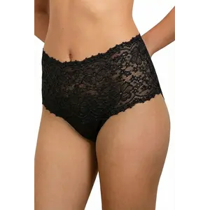 Nina von C kanten dames Taille Slip - Millefleurs - Luxe Hoge maxi slip met kant - Viscose &  modal