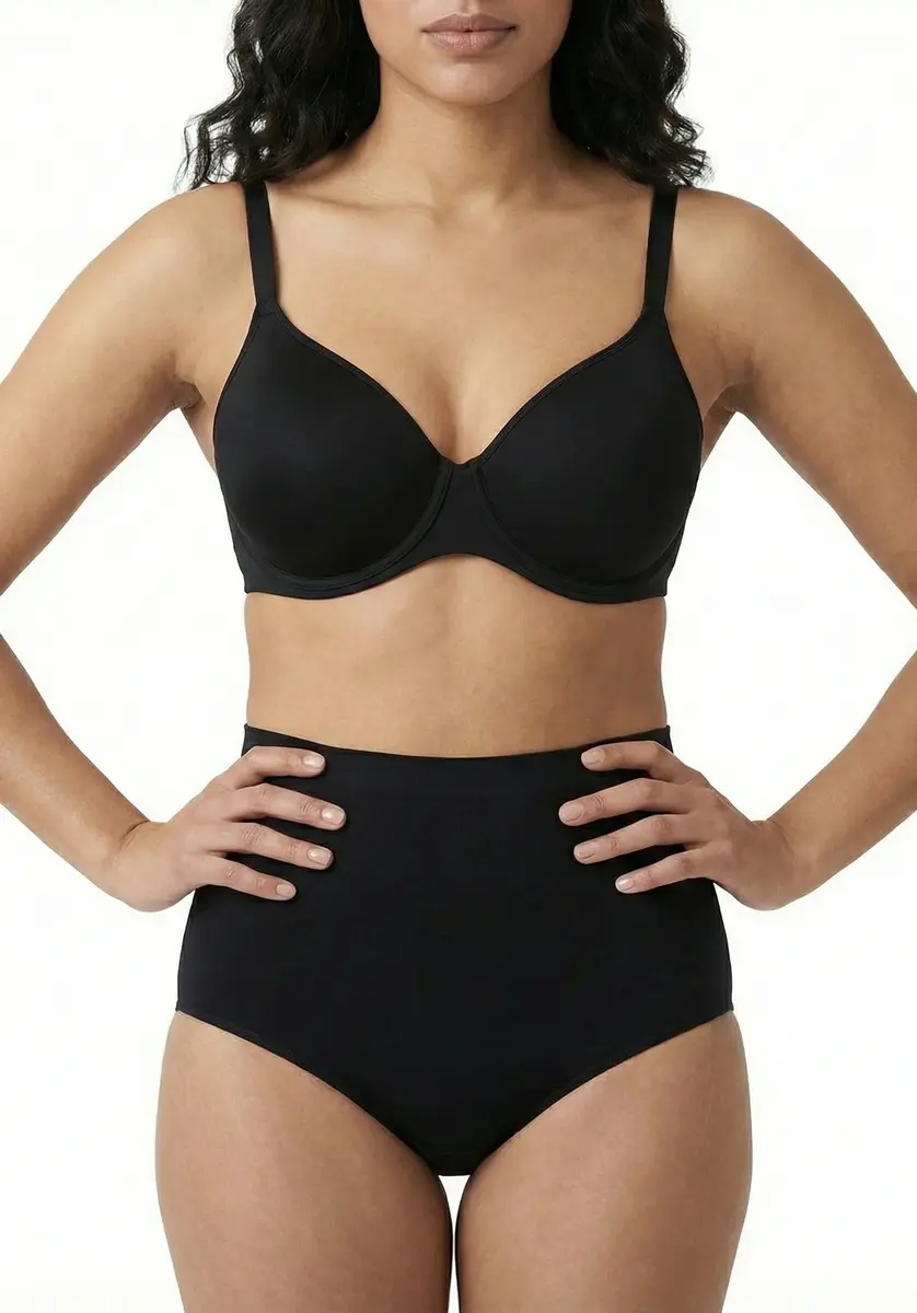 Perini dames Maxi slip elastische katoen - Naadloze dames onderbroek - Schijnt niet door