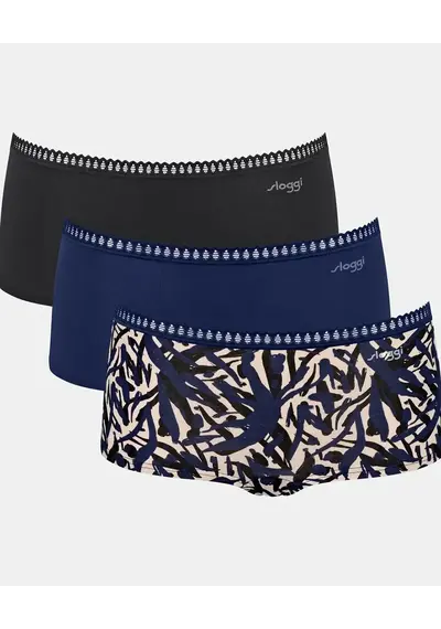 Sloggi 3-pack Crush Go dames boxershorts Sloggi 3-pack Crush Go dames boxershorts