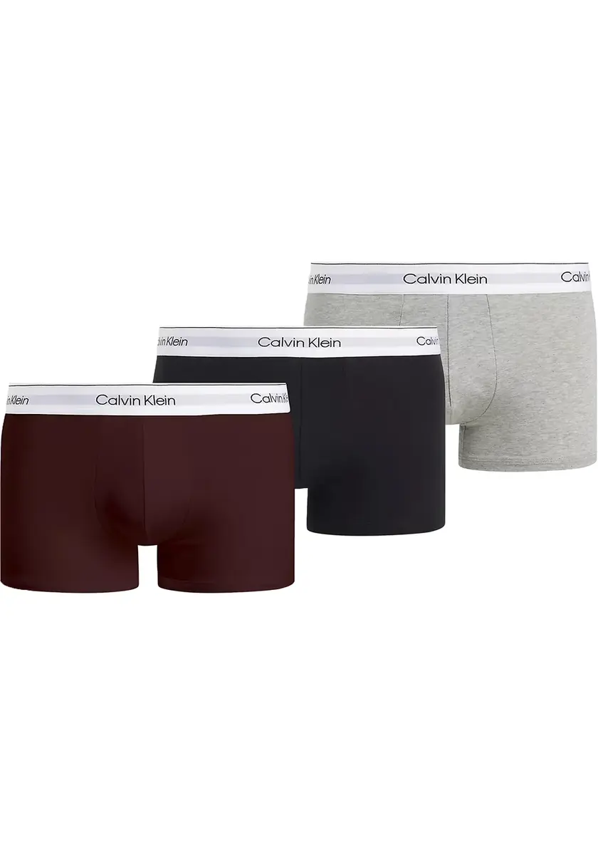 Calvin Klein onderbroeken 3-Pack Trunks heren - Calvin klein ondergoed heren - Modern Cotton heren boxershorts - Katoenen heren ondergoed