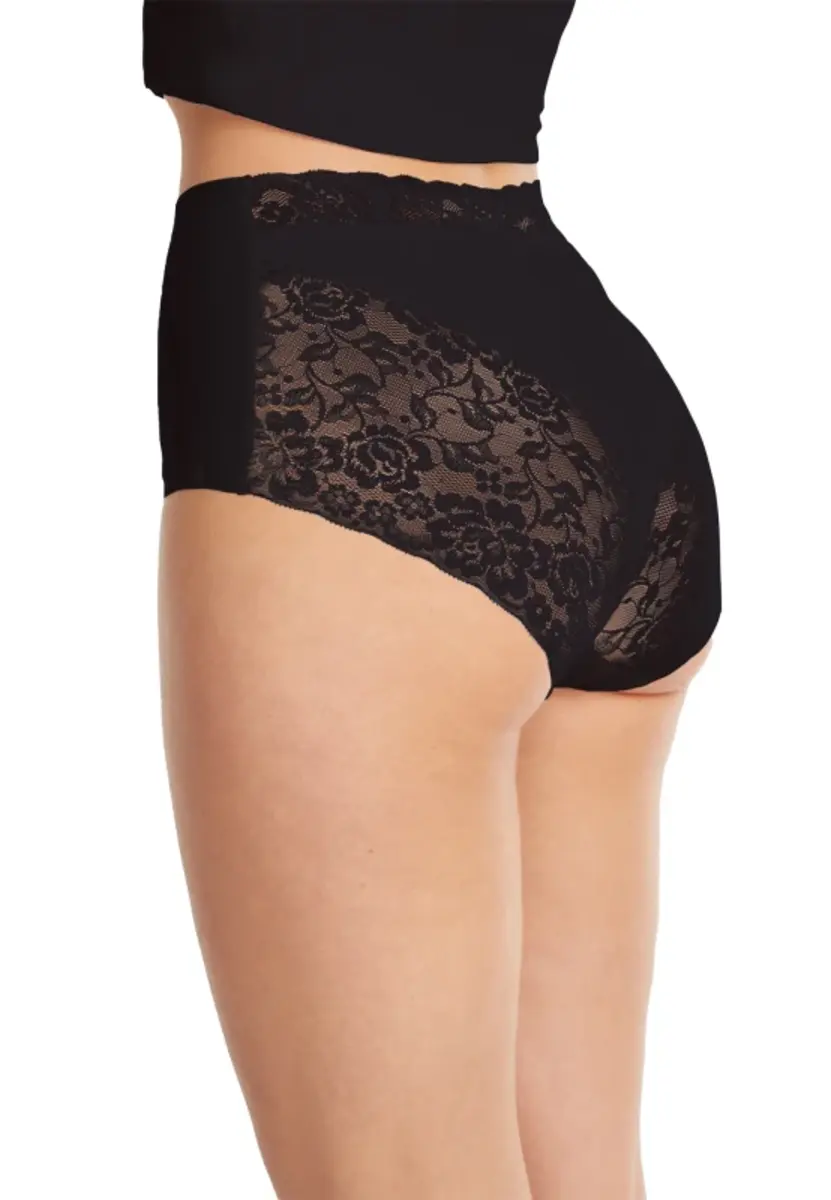 Ten Cate 3-pack secrets kanten high waist slip - 31758 - Voordeelverpakking - Aanbieding