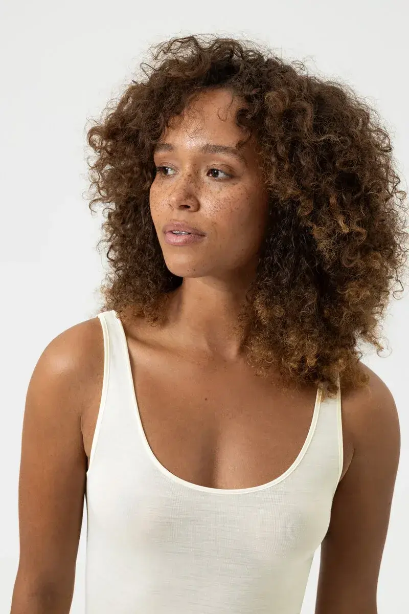 Mey dames wol-zijde hemd - Exquisite - Warm wollen onderhemd vrouwen - Brede bandjes