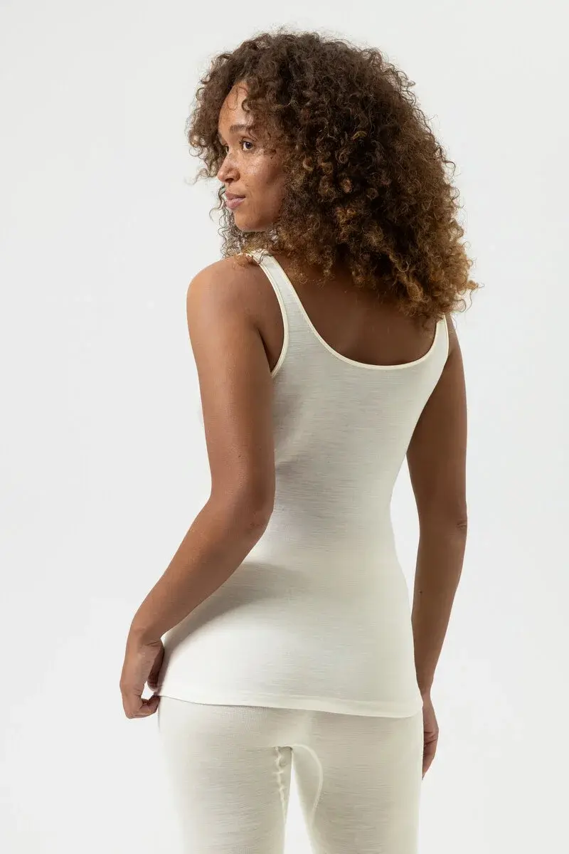 Mey dames wol-zijde hemd - Exquisite - Warm wollen onderhemd vrouwen - Brede bandjes